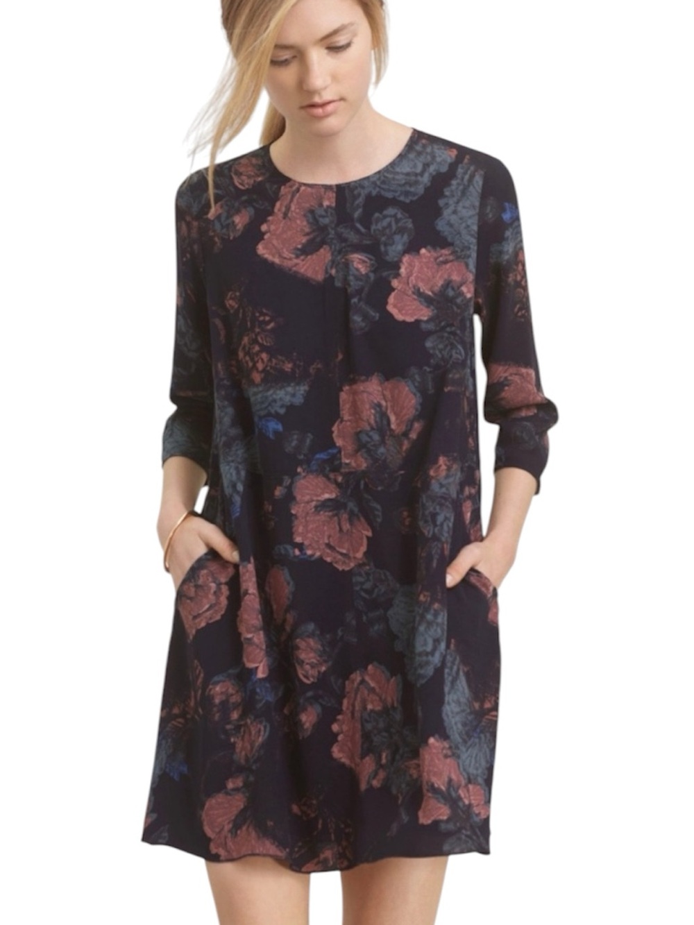 ARITZIA Wilfred MYOSOTIS Floral Mini Dress